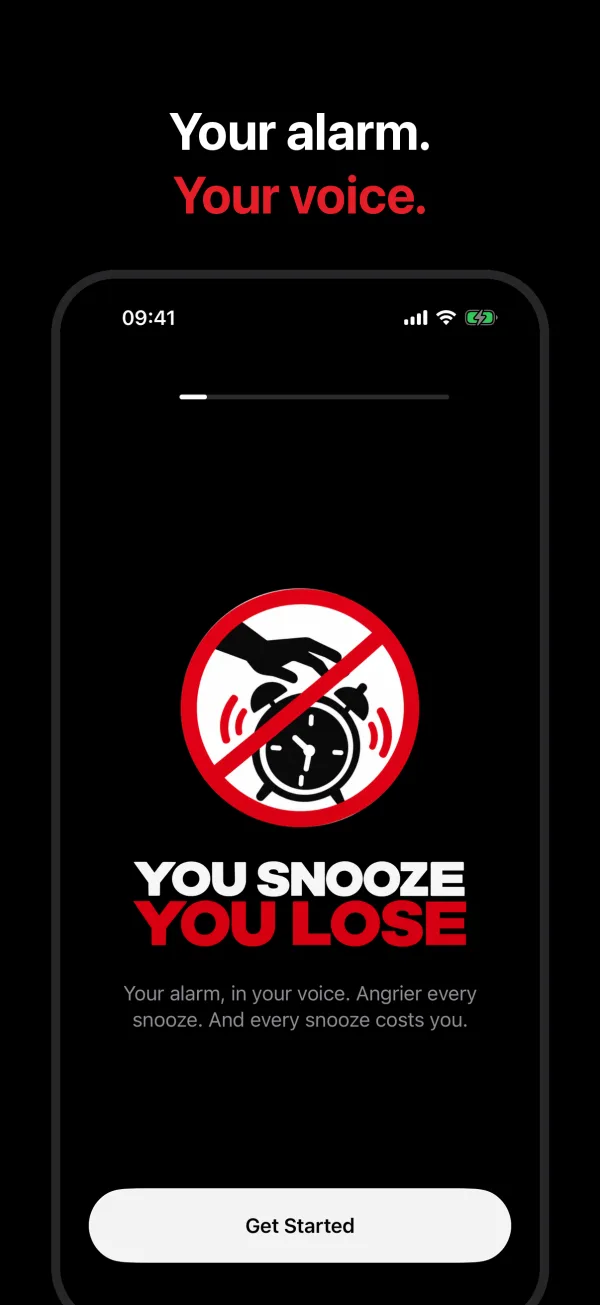 Your alarm. Your voice.