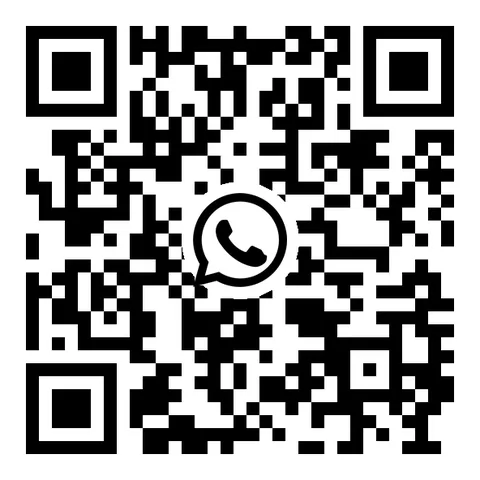 QR code that opens a WhatsApp chat with Matt