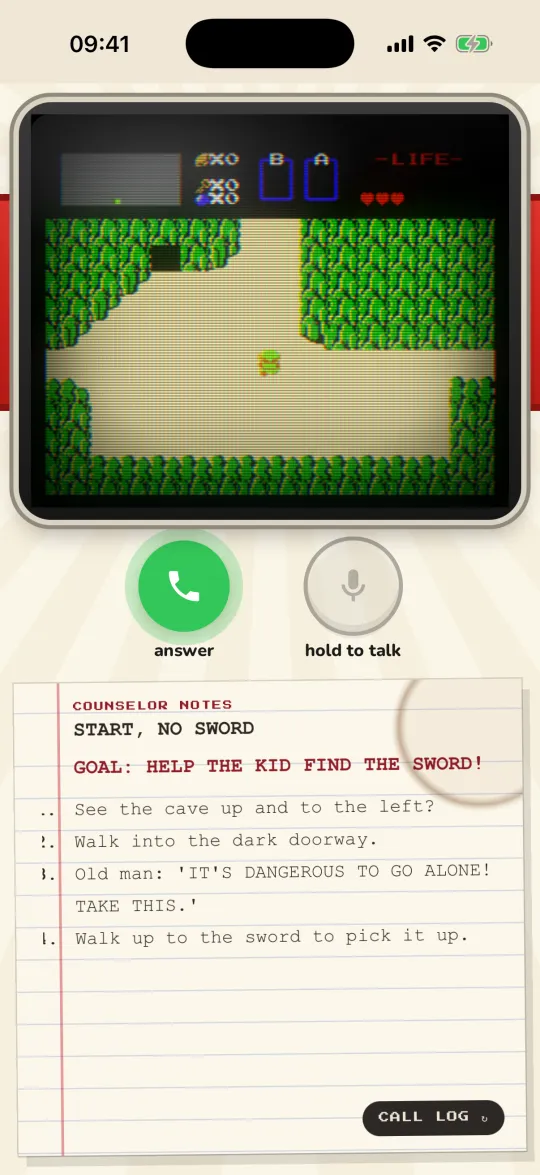 The Legend of Zelda: a kid with no sword