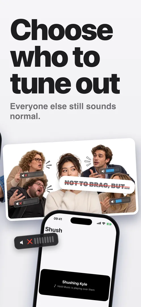 Choose who to tune out